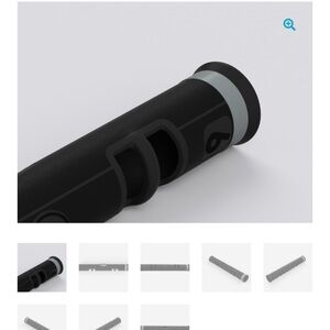 Black and Gray Handlebar Grip